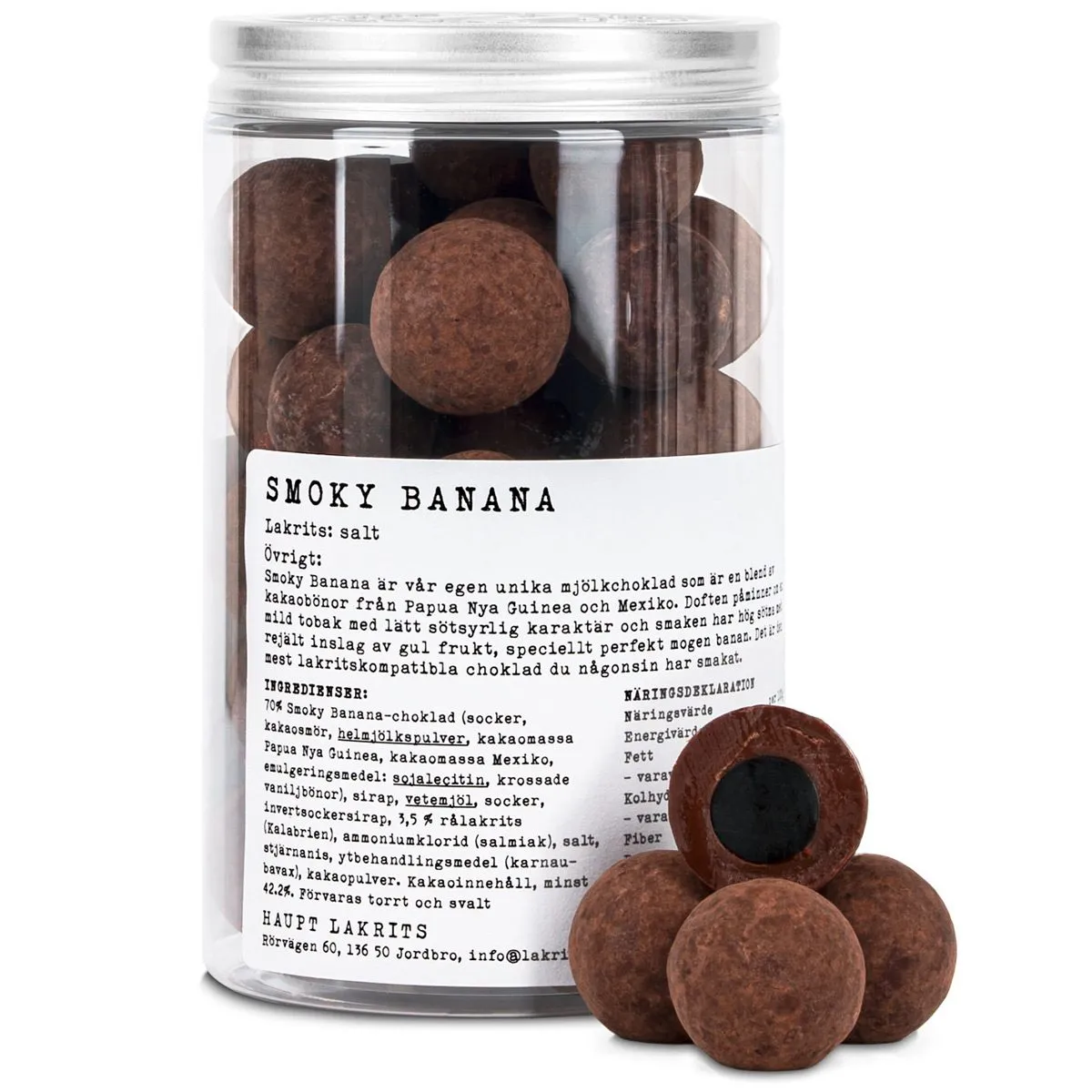 7350008665231HAU-1 Haupt Lakrits Smoky Banana (250g)