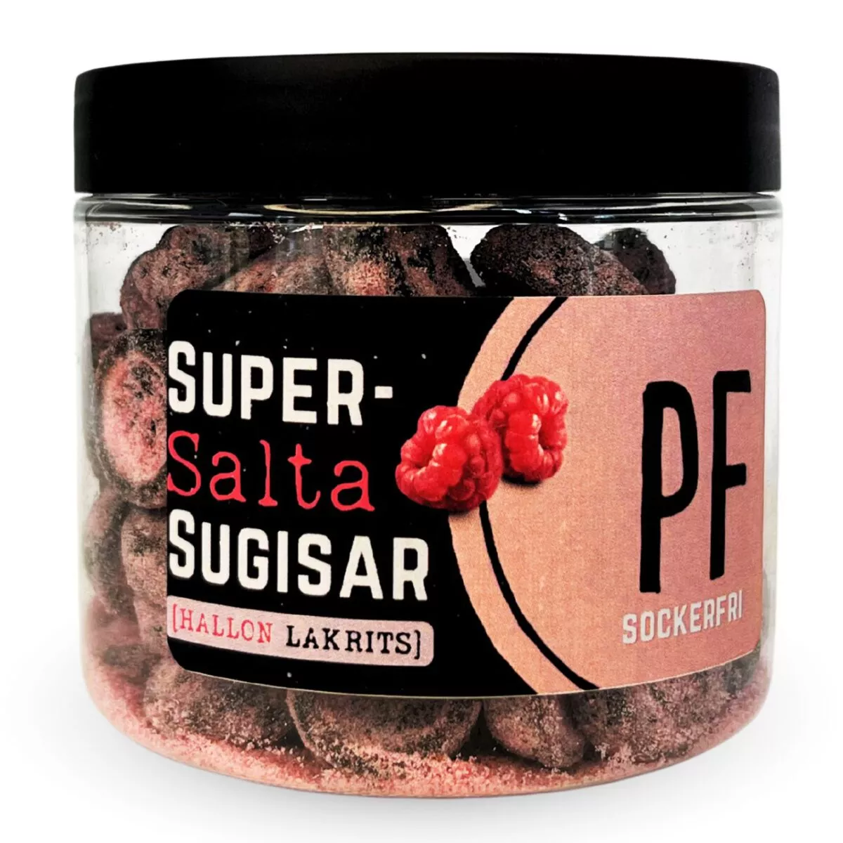 Pastillfabriken Supersalta Sugisar Hallon, Zuckerfrei (120g) 1