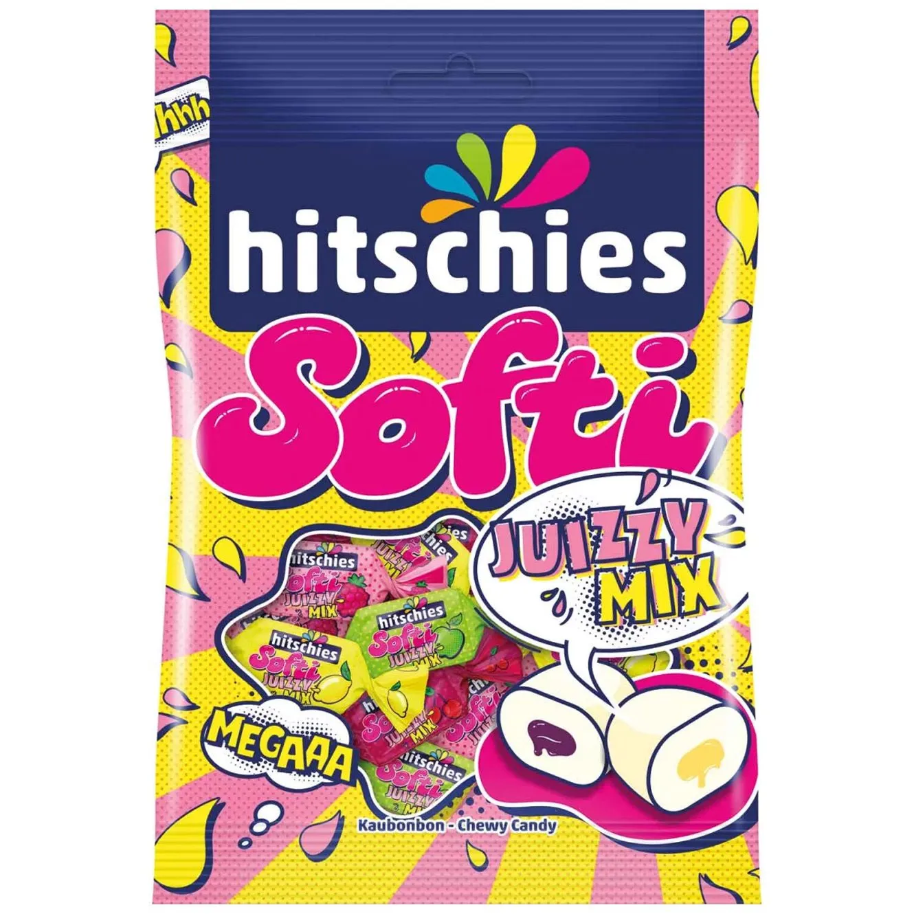 4003840039090HIT-1 Hitschies Softi Juizzy Mix (90g)