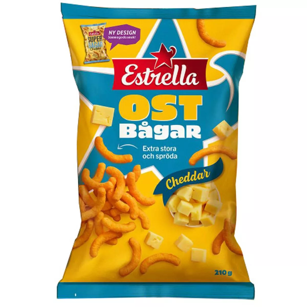 Estrella Ostbågar Cheddar (210g) 1