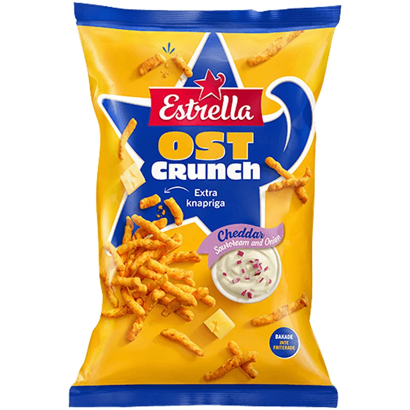 7310532115374EST-1 Estrella Ost Crunch Cheddar Sourcream & Onion (200g)