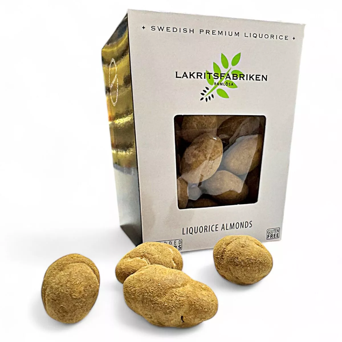 Lakritsfabriken Liquorice Almonds - Lakritz mit Mandeln in der Geschenkbox (150g) 1