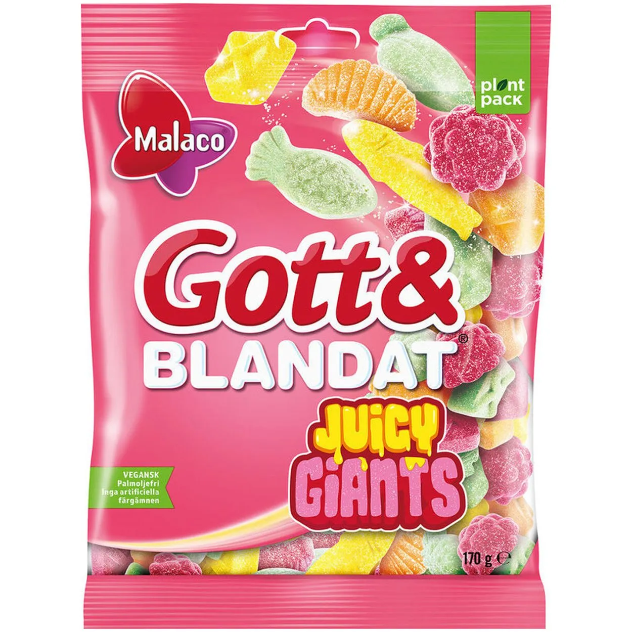 7310350136698MAL-1 Malaco Gott & Blandat Juicy Giants (170g)