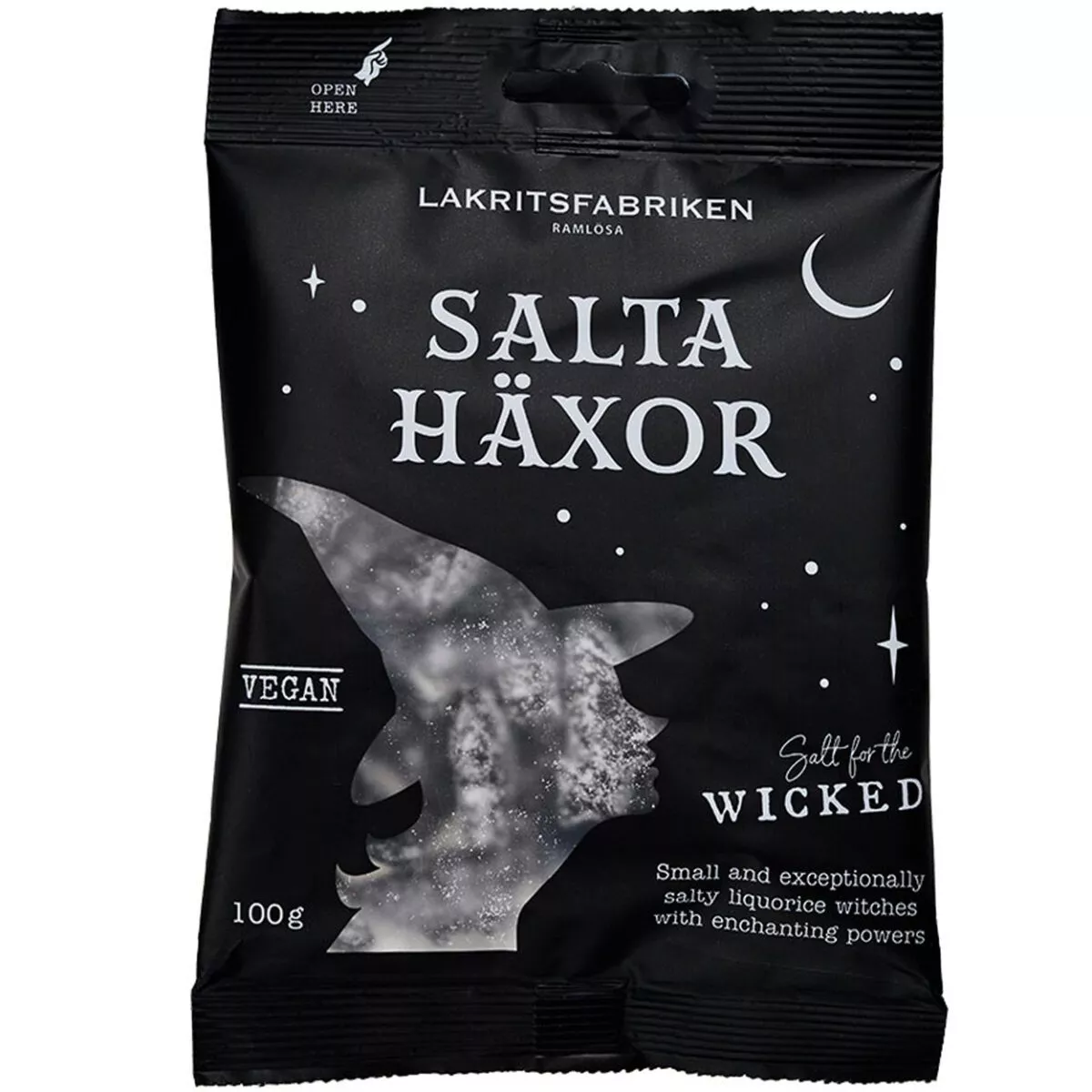 Lakritsfabriken Salt for the Wicked - VEGAN (100g) 1