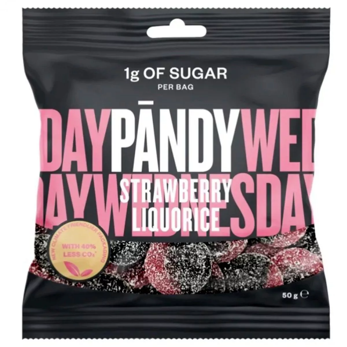 Pändy Godis Strawberry Liquorice (50g) 1