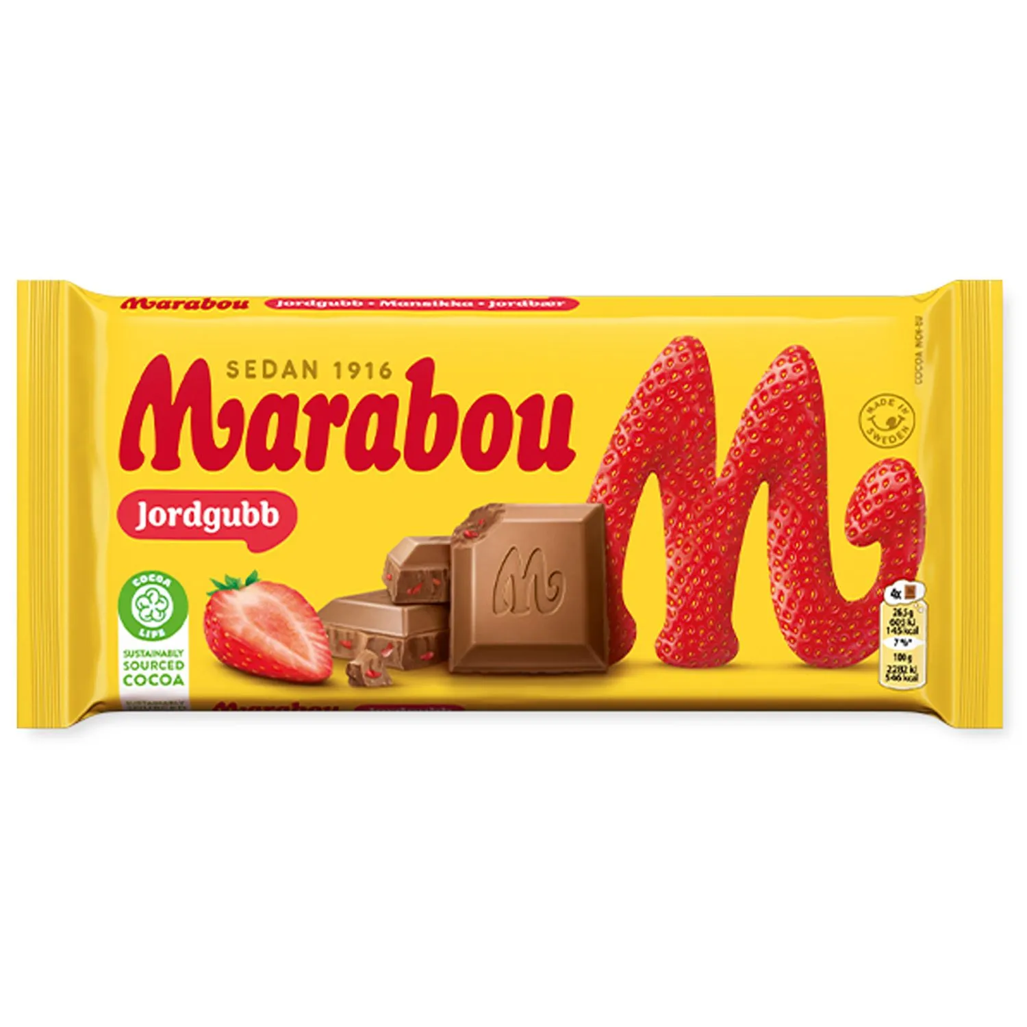 7622202181817MAR-1 Marabou Jordgubb - Erdbeer - Limited Edition (185g)