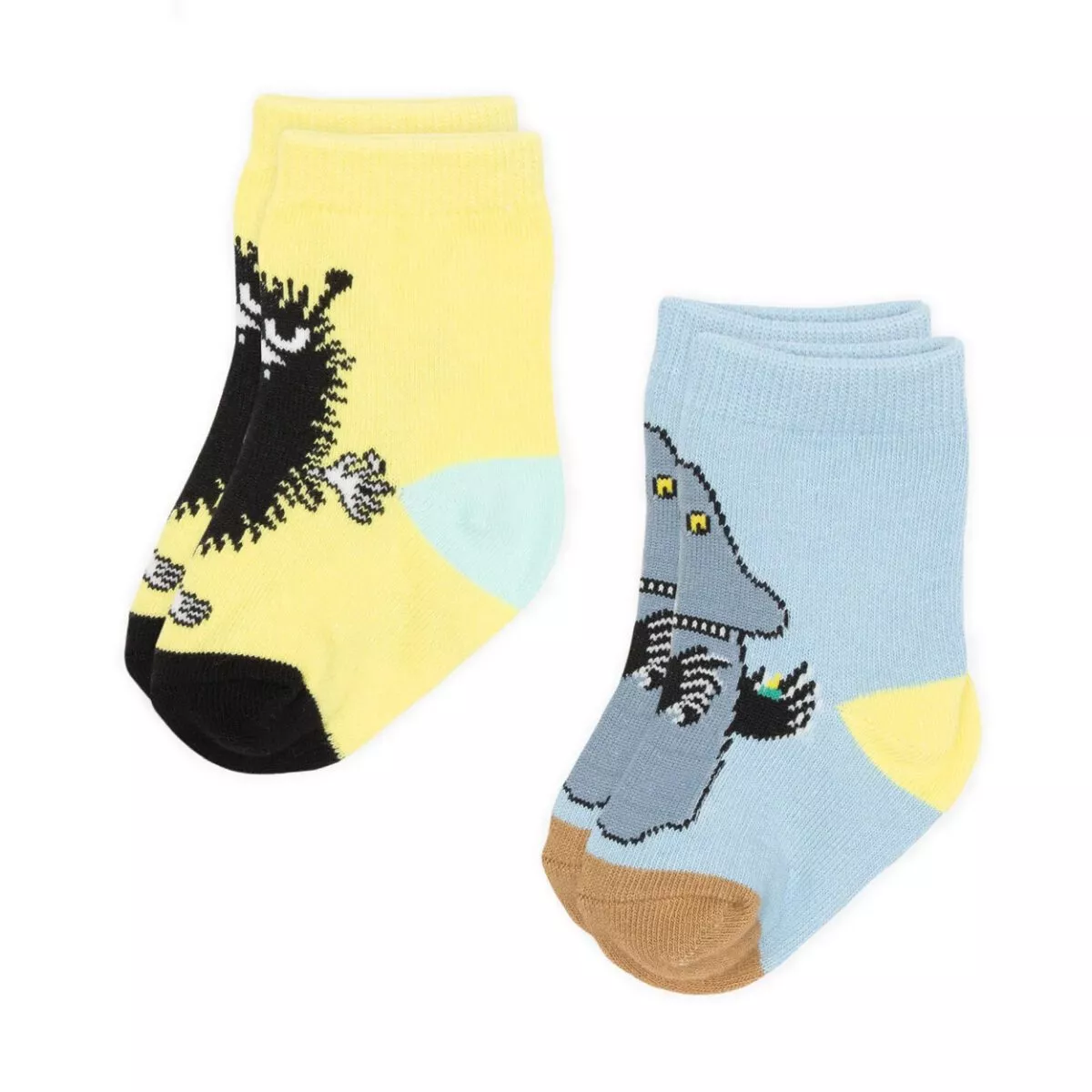 Moomin - Stinky & Groke Kinder Socken, Doppelpack (Größe 25-27) 1