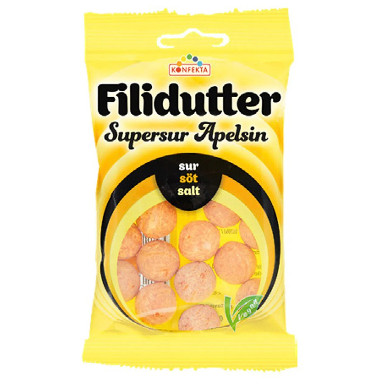 7315200298427KON-1 Filidutter Supersur Apelsin (80g)