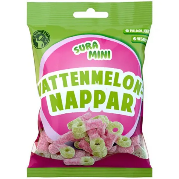 Candy People Sura Mini Vattenmelon-Nappar (70g)