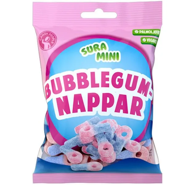 Candy People Sura Mini Bubblegum Nappar (70g)