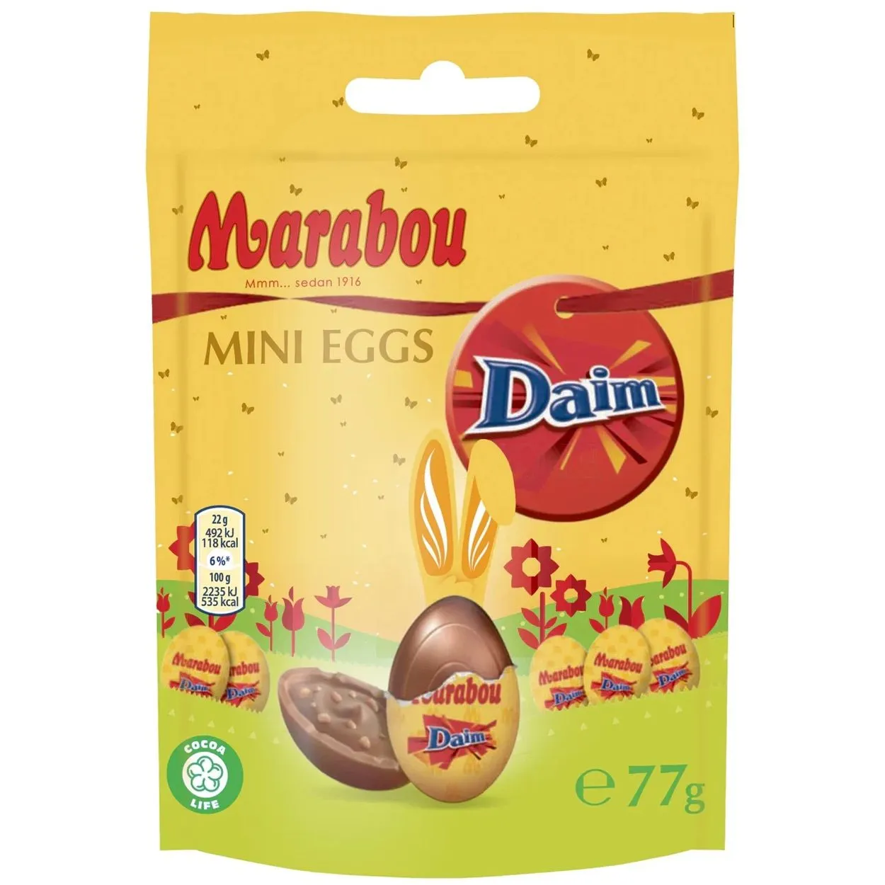 7622201819262MON-1 Marabou Mini Eggs Daim (77g)