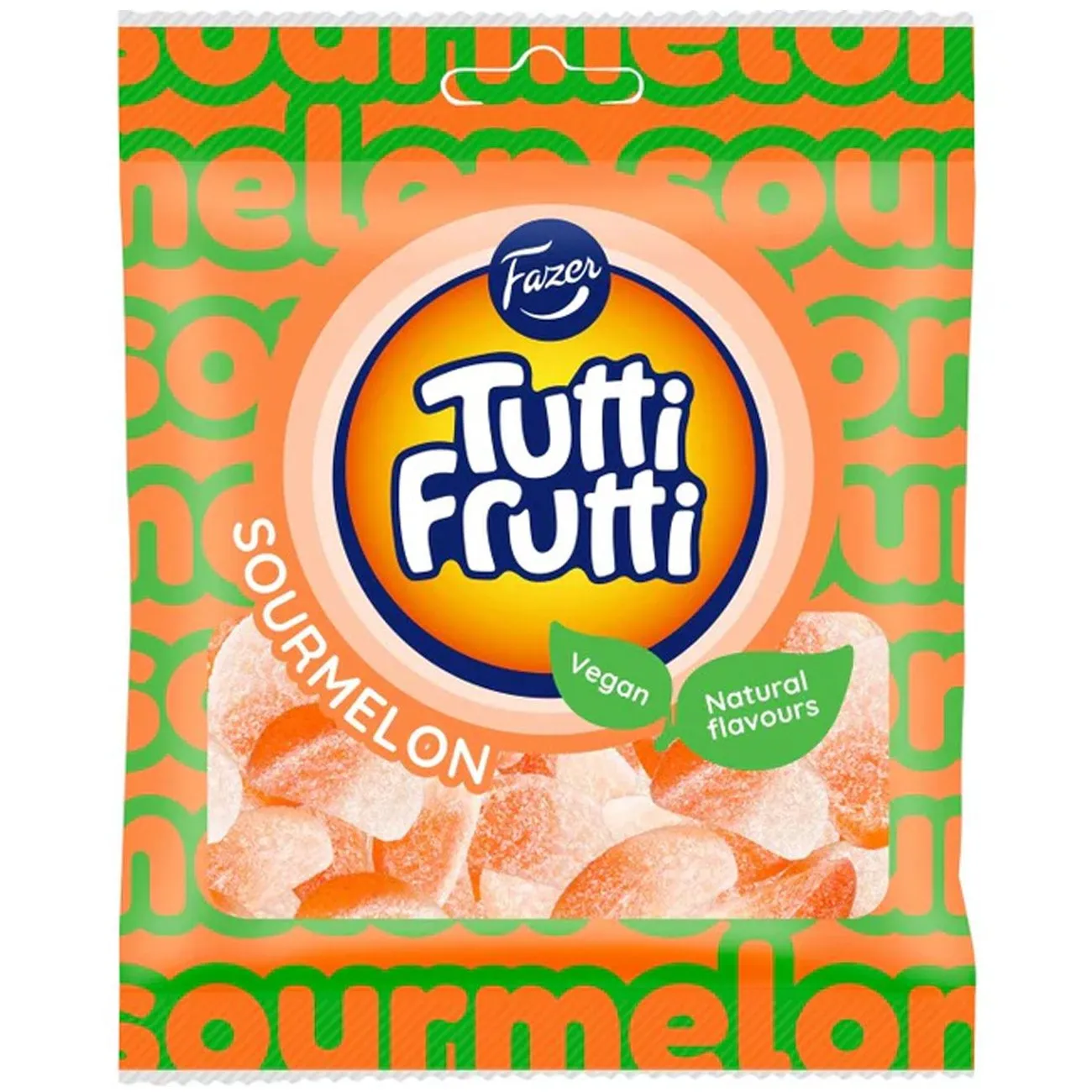 6416453041271FAZ-1 Fazer Tutti Frutti Sour Melon (90g) *SONDERPREIS wegen kurzer Haltbarkeit*