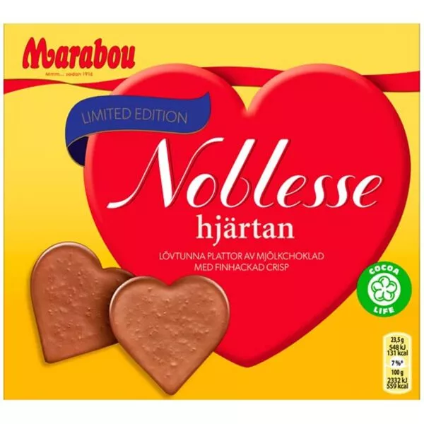 Marabou Noblesse Hjärtan (130g)