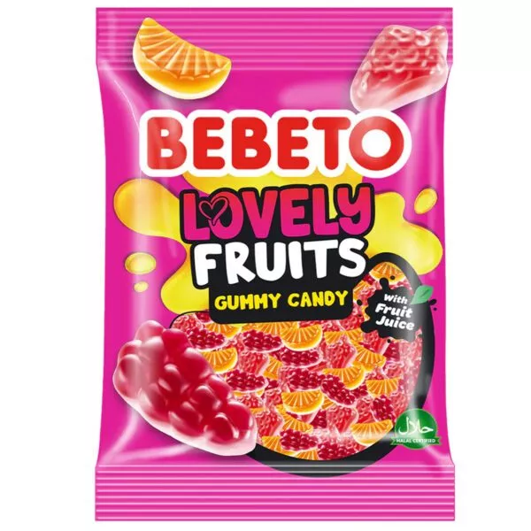 BEBETO Jellies Fruit gummies Lovely Fruits (80g)