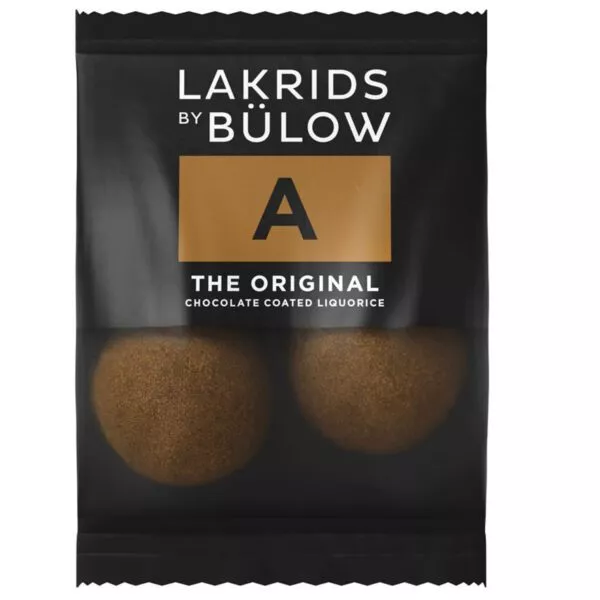 Lakrids by Bülow  - A - THE ORIGINAL - Flowpack 2 Kugeln (12g)