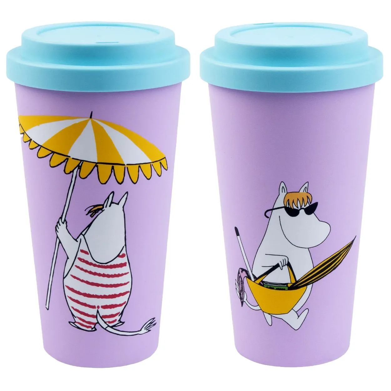 6430079185102NOB-1 Snorkmaiden at the Beach Take Away Becher
