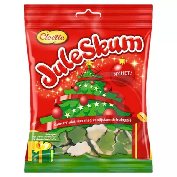 Cloetta JuleSkum Granar - Weihnachtsbäume aus Vanilleschaum (100g)