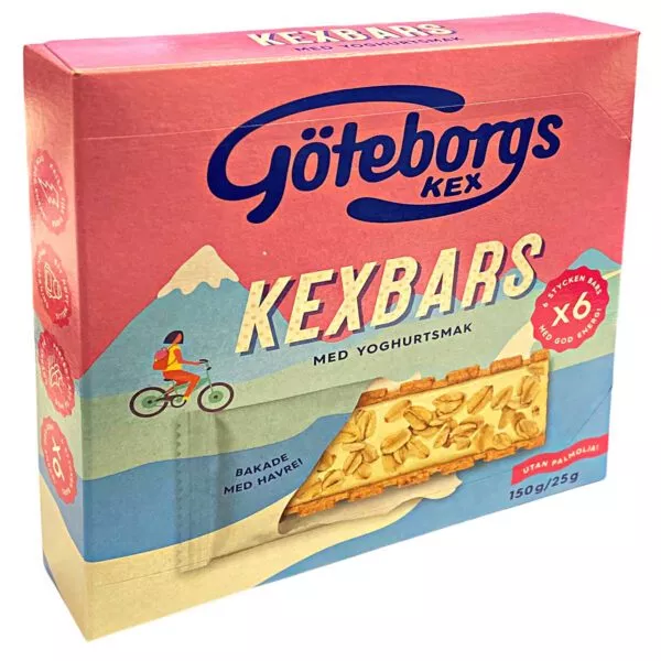 Göteborgs Kex Kexbars Yoghurt (6-Pack = 150g)
