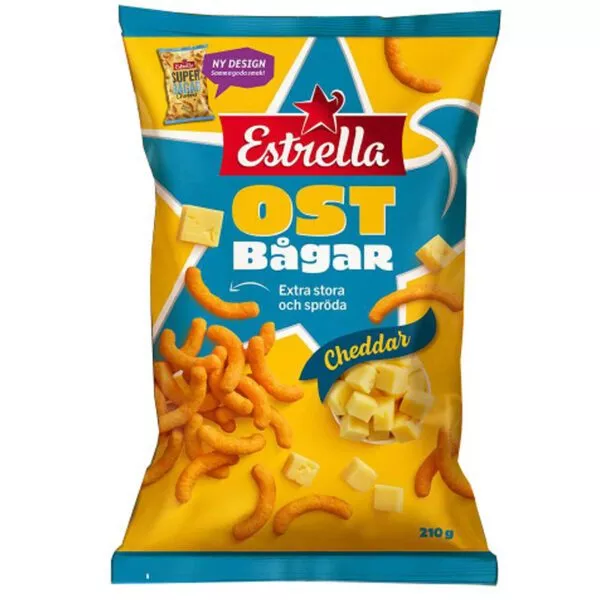 Estrella Ostbågar Cheddar (210g)