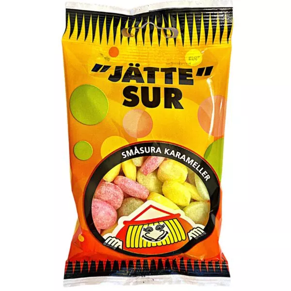 Konfekta JÄTTE Sur - saure Lutschdrops (65g)