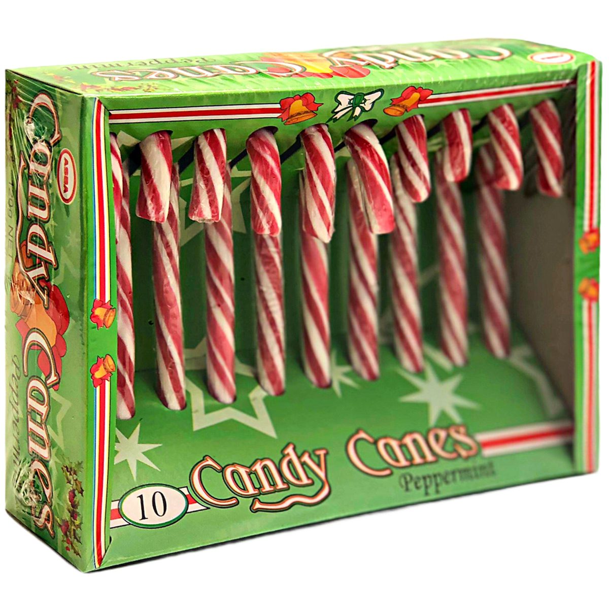 Candy Canes Band Mit Drahtrand – 9,1 M Lang, 6,3 Cm Breit, Aus Kunstleinen (rot/weiß)