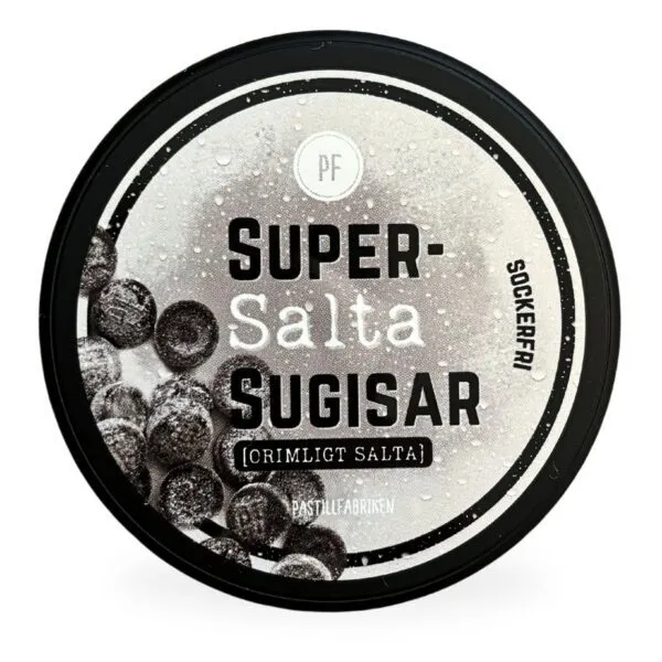 Pastillfabriken Supersalta Sugisar, Zuckerfrei (35 g)