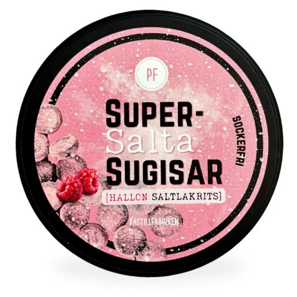 Pastillfabriken Supersalta Sugisar Hallon (35 g)