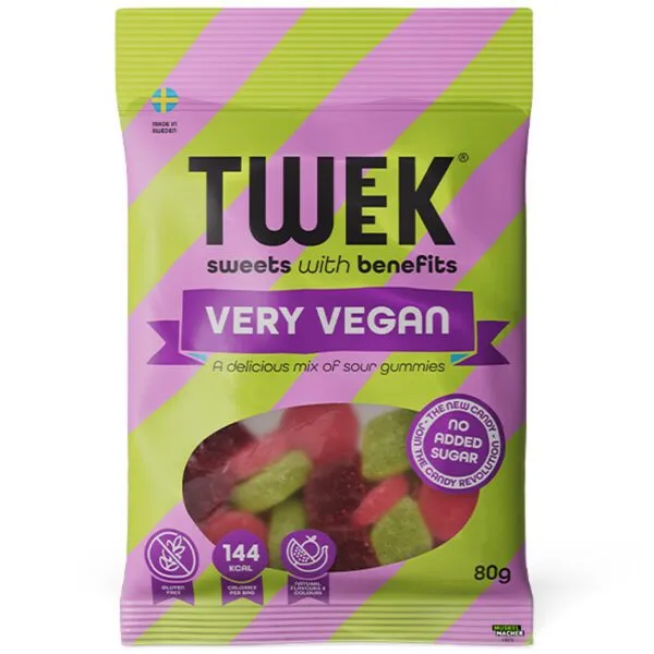 Tweek Very Vegan – Saure Fruchtgummis (80g)
