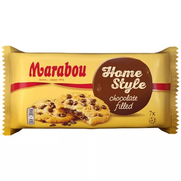Marabou Homestyle Cookies Chocolate filled (156g)