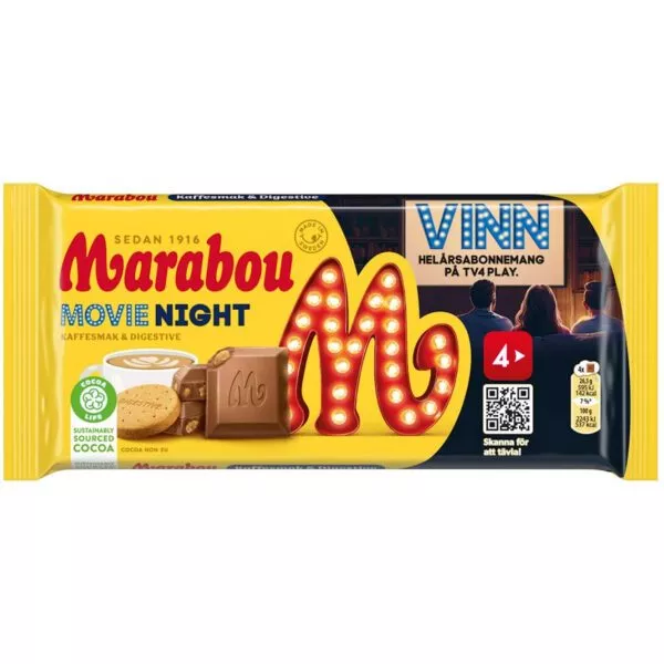 Marabou Movie Night - Kaffesmak & Digestive Limited (185g)