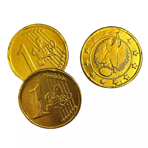 MILK CHOCOLATE EURO COINS (40mm)