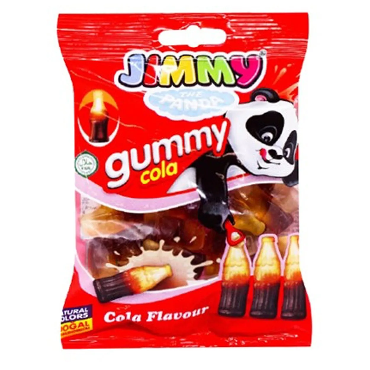 8690997022035TAY-1 Jimmy The Panda Gummy Cola – Fruchtgummi mit Cola-Geschmack (80g)