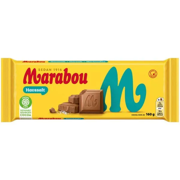 Marabou Havssalt – Vollmilchschokolade mit Meersalz (160g)