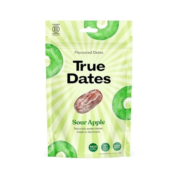 True Dates Sour Apple – Datteln mit saurem Apfelgeschmack (70g)