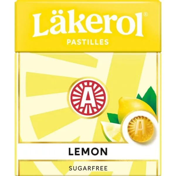 Läkerol Lemon – Zuckerfreie Pastillen mit Zitronengeschmack (25g)