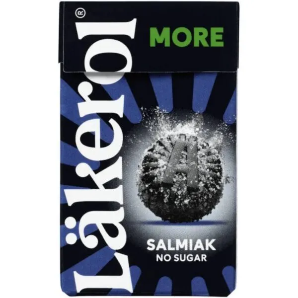Lakerol Salmiak MORE - Zuckerfreie Pastillen mit Salmiakgeschmack (30g)