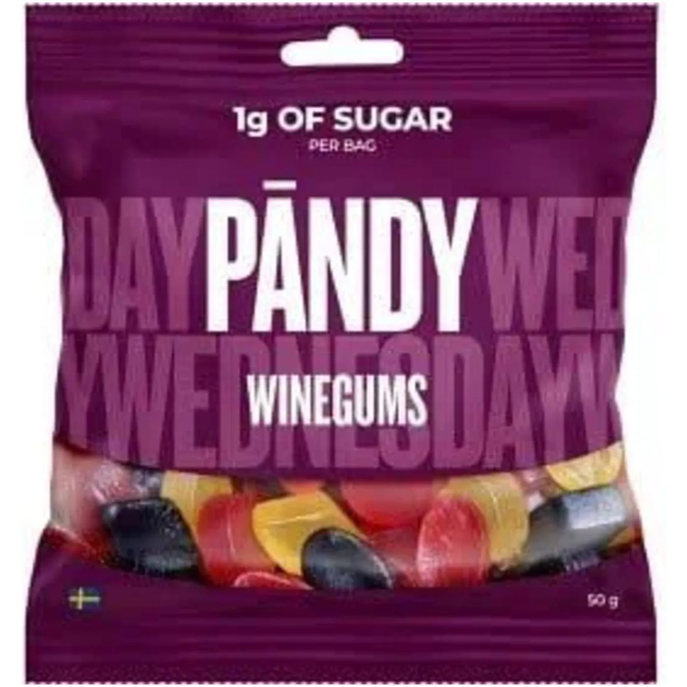 7350000154160PAN-1 Pandy Winegums – Fruchtgummis mit Beeren- und Zitrusgeschmack (50g)