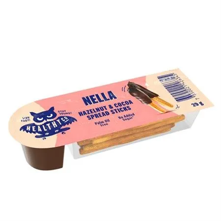 7350021426345HEA-1 HealthyCo Nella - Haselnuss- und Kakaocreme mit Brotsticks (29g)