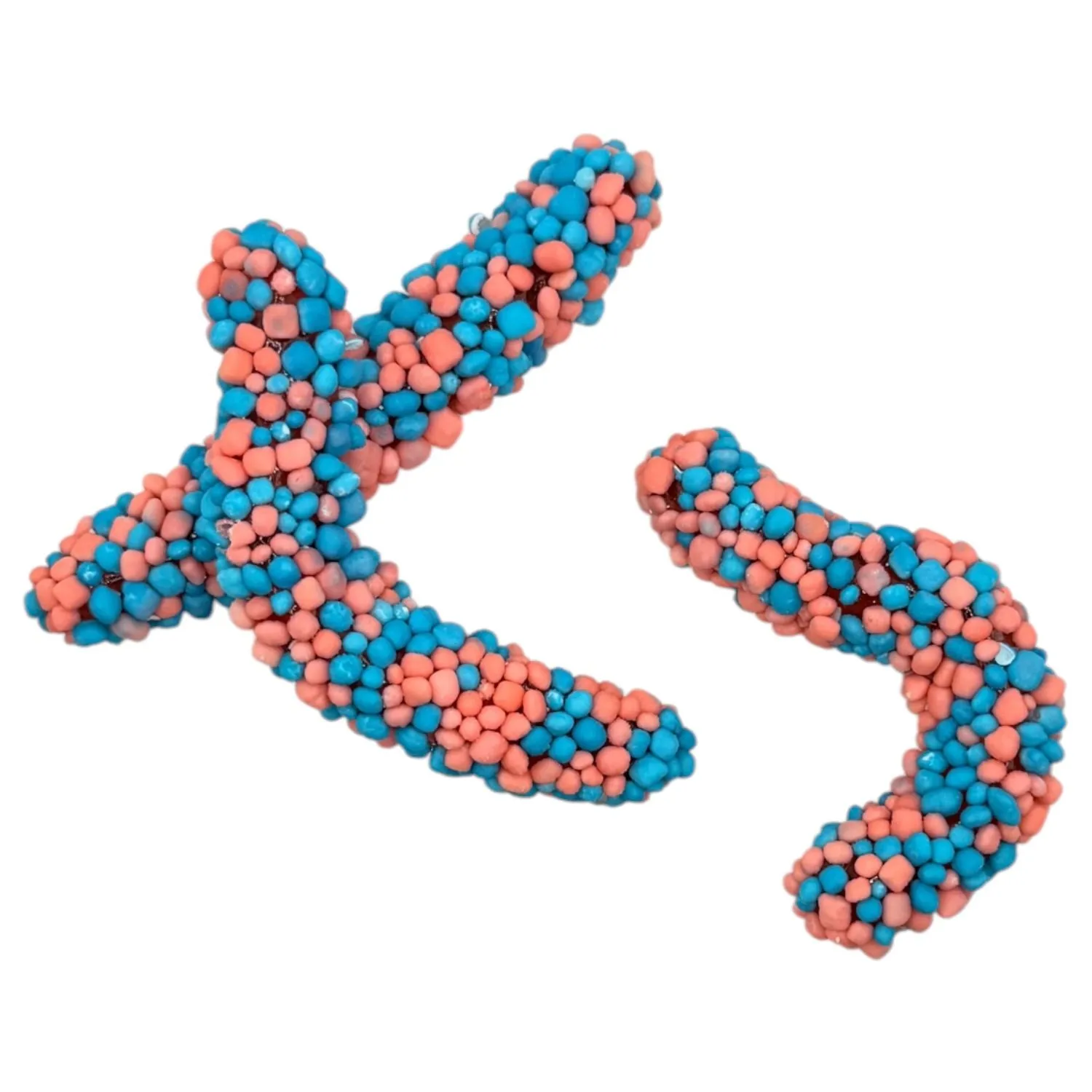 6974104805592ERT-1 JELLIOO GEEKS WORMS BLUE & PINK - FRUCHTGUMMI MIT ZUCKERPERLEN
