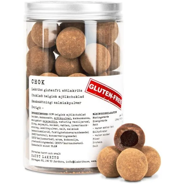 Haupt Lakrits Chok – Glutenfreies Süßlakritz mit Milchschokolade (250g)