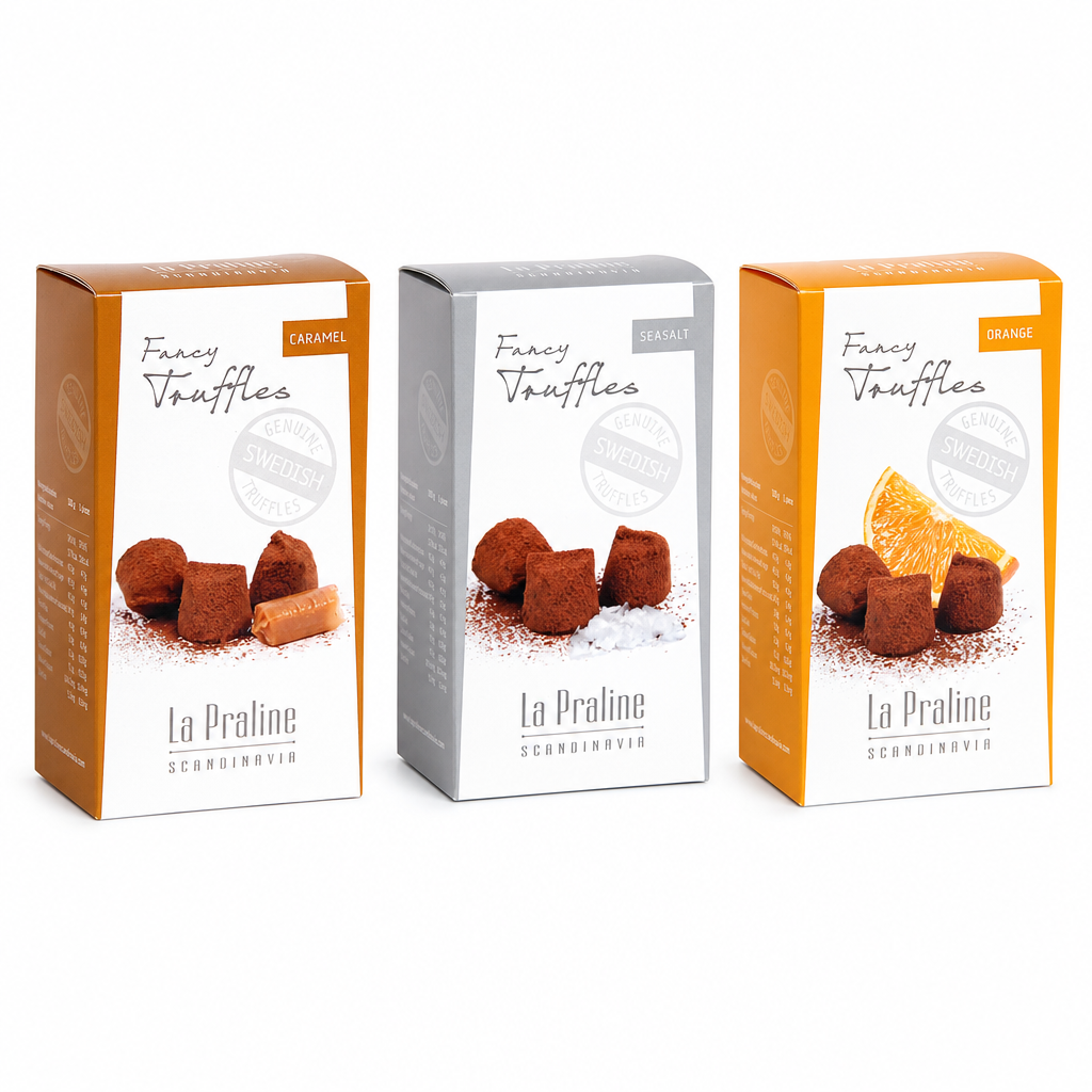 NH-BNDL-LA-PRALINE-100-20260813-153203 La Praline Trüffel-Geschenk-Set-Trio Salz-Karamell, Meersalz, Orange (300g) – Bild 1