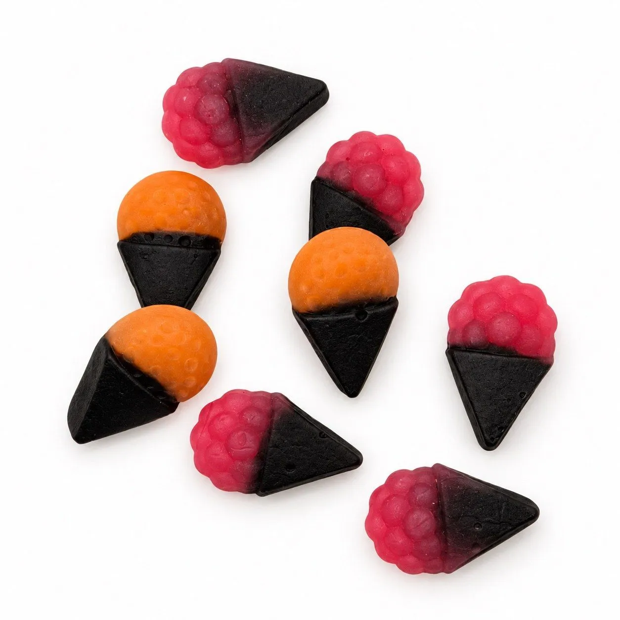 9336453432833FAZ Fazer Tutti Frutti Fruit & Liquorice Cones - Fruchtgummi mit Lakritz (300g) – Bild 1